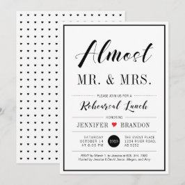 Convites Almoço de Ensaios de Casamento com Tipografia Mode