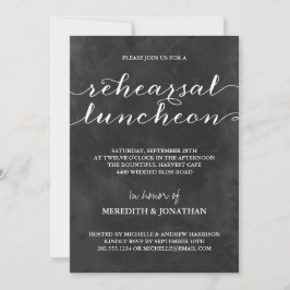 Convites Almoço de Rehearsal em Quadro Negro