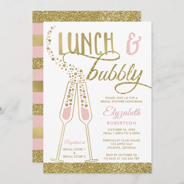 Convites Almoço e Chá de panela de espingarda convidam, Fau (Frente/Verso)