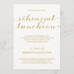 Convites Almoço elegante do ensaio