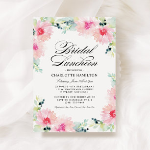 Convites Almofada Bridal, Cor Flórida Rosa Elegante