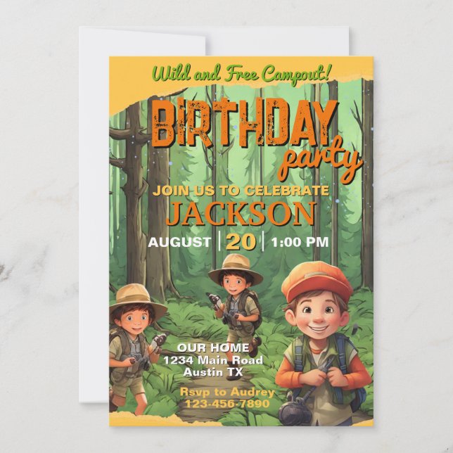 Convites Almofada de sono qualquer Festa de aniversário etá (Frente)