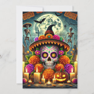 Convites Almofadas Felizes de Rato Halloween