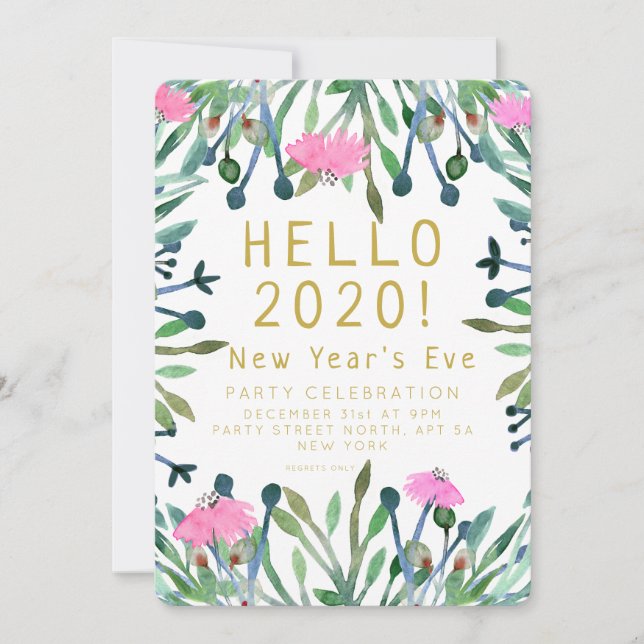 Convites Alô, Ano Novo 2020 (Frente)