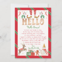 Alô - Carta do seu Elf Hello Personalize