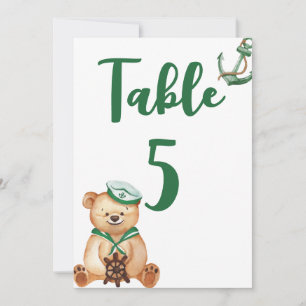 Convites Alô é um menino número da mesa de chá de bebê de u