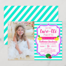 Aloha Birthday Luau Foto Tropical 2-tti Frutti