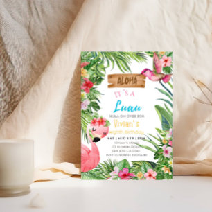 Convites Aloha É uma Festa de aniversário da Luau Girl