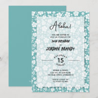 Aloha Hawaiian Floral Festa de aniversário