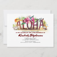 Aloha Tropical Beach | Pineapple Havaiana Birthday