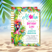 Aloha Tropical Luau Festa de aniversário