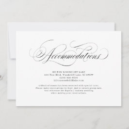 Convites Alojamentos clássicos de caligrafia elegantes