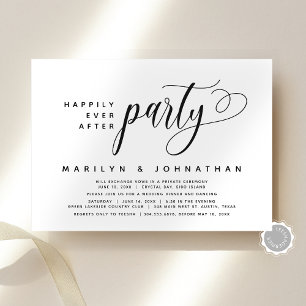 Convites Alopemento de Casamento Moderno Feliz Sempre Depoi