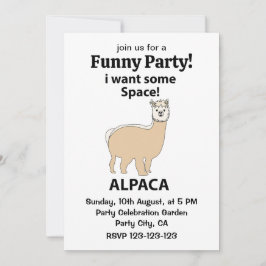 Convites Alpaca, quero um pouco de espaço