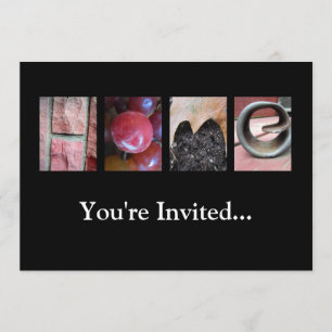 Convites Alphabet Photography Collage, HOME Letter Word Art