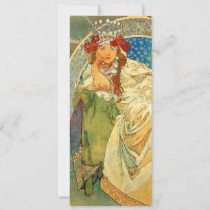 Convites Alphonse Mucha Art Nouveau Princess Hyacinth