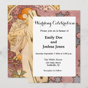 Convites Alphonse Mucha La Dame Aux Camelias: Art Nouveau