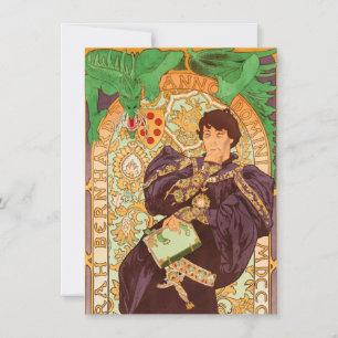 Convites Alphonse Mucha Príncipe e Dragão