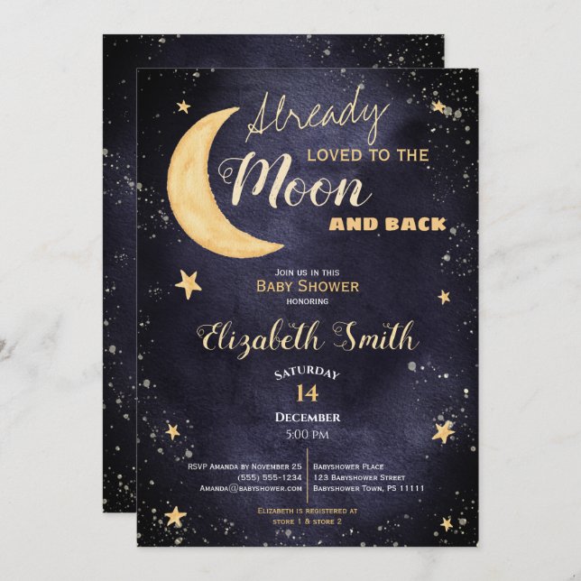 Convites Already loved gender neutral babyshower (Frente/Verso)