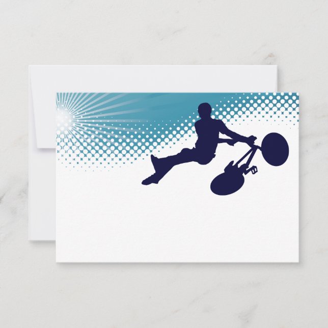 Convites alta bicicleta do céu (Frente)