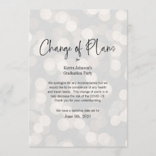 Convites Alteração de data comercial ou evento pessoal COVI