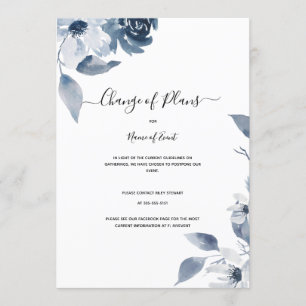 Convites Alteração de Planos, Cancelamento de Eventos