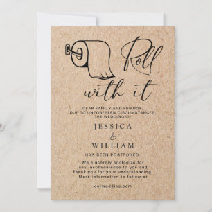 Convites Alteração Moderna de Data Adiada Evento Cancelado