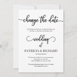 Convites Alterar A Data De Adiamento Do Casamento