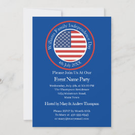 Convites Alterar Qualquer Texto Dia da Independência Bandei