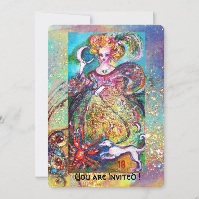 Convites ALVO DAS SOMBRAS PERDIDAS/A LUA, Pérola (Frente)