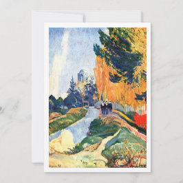 Convites Alyscamps Uma pintura paisagística colorida