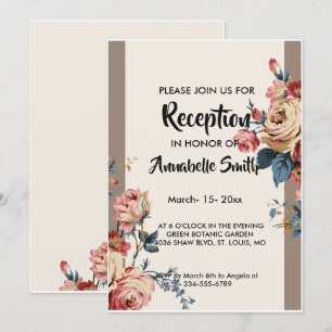 Convites amada Recepção