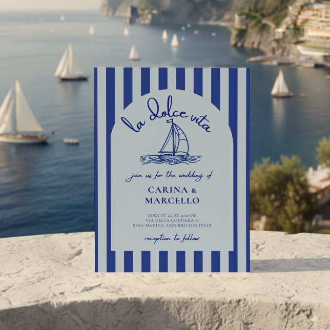 Convites Amalfi Coast Amore: La Dolce Vita Arch Wedding (Criador carregado)
