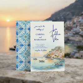 Convites Amalfi Coast Amore | La Dolce Vita Sunset Wedding