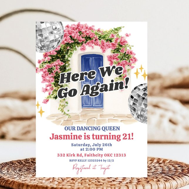 Convites Amalfi Coast birthday party (Criador carregado)