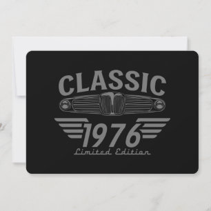 Convites Amante de Carros Antigos 1976 Feito em 1976 Aniver
