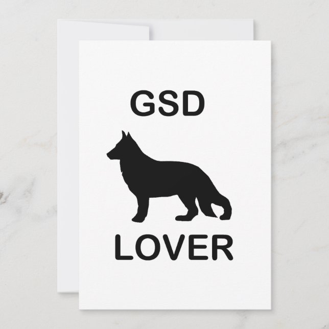 Convites Amante do GSD (Frente)