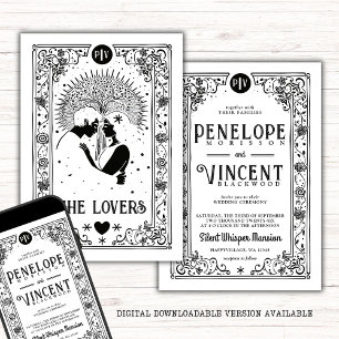 Convites Amantes Cósmicos   Casamento Tarot