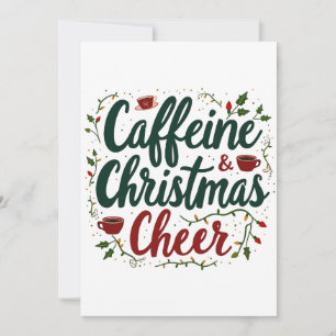 Convites Amantes de Café e Alegria de Natal