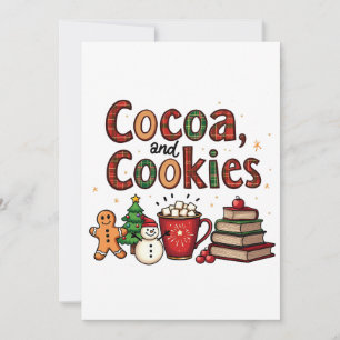 Convites Amantes de Natal de Cacau e Biscoitos