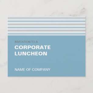 Convites Amara Stripe Cornflower Corporate Luncheon