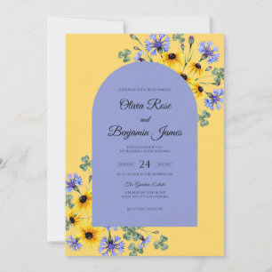 Convites Amarelo Vinca Girassol Cinza Eucalipto Weddin