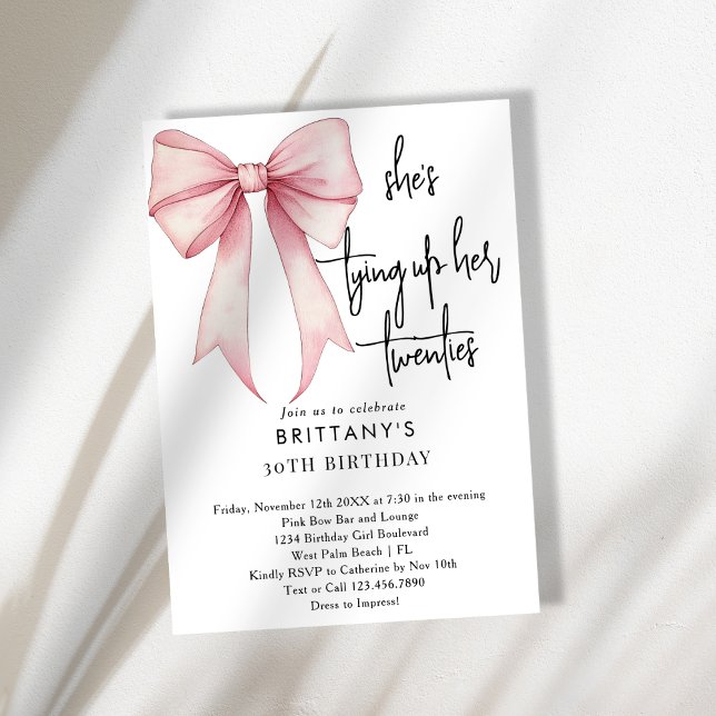 Convites Amarrando meu aniversário de 30 anos de Arco de co (Criador carregado)