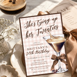 Convites Amarrando Meus 20 Anos de Espresso Martini 30º Ani