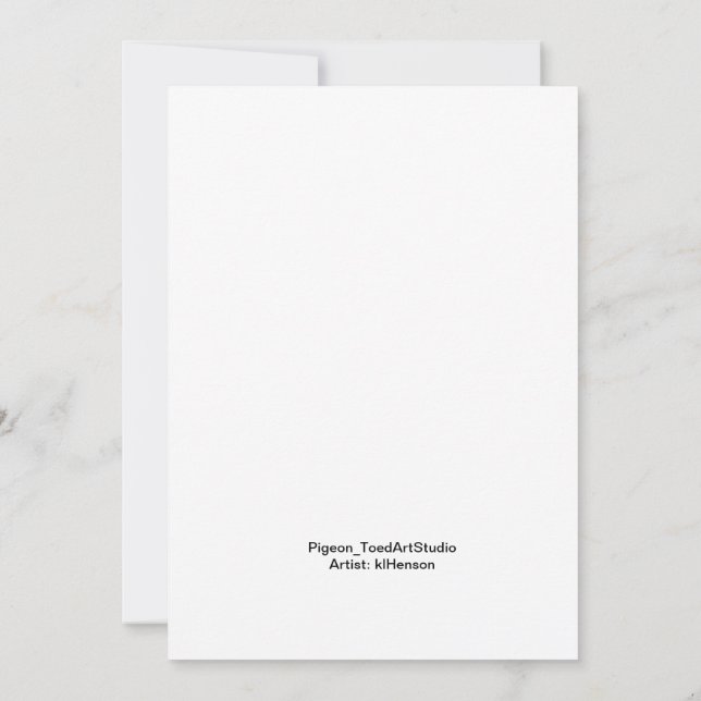 Convites Amável, aquarela branca. (Verso)