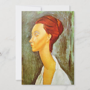 Convites Amedeo Modigliani - Retrato de Lunia Czechowska