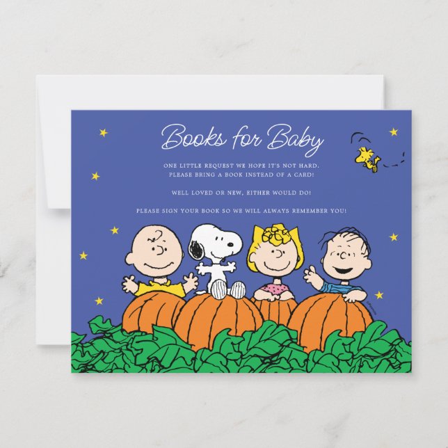Convites Amendoins | Charlie Brown & Gang Books para Bebê (Frente)