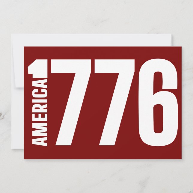 CONVITES AMÉRICA 1776  (Frente)