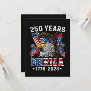 Convites América 250 Aniversário EUA 250 Anos