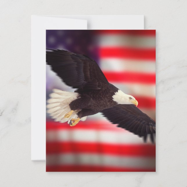 Convites American Flag & Eagle Invitation (Frente)